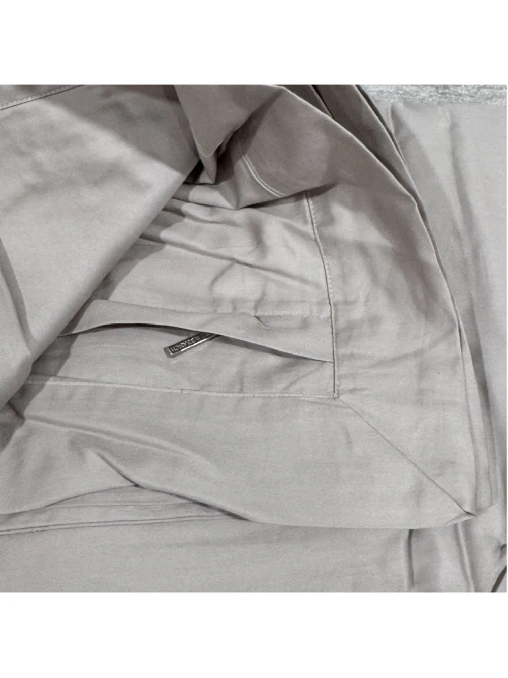 Boll & Branch Signature Hemmed Duvet Set In Pewter - Full/Queen